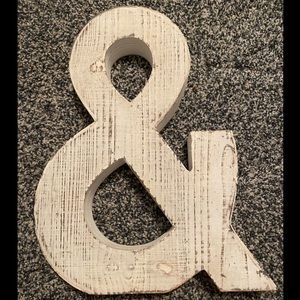 White AND (&) symbol